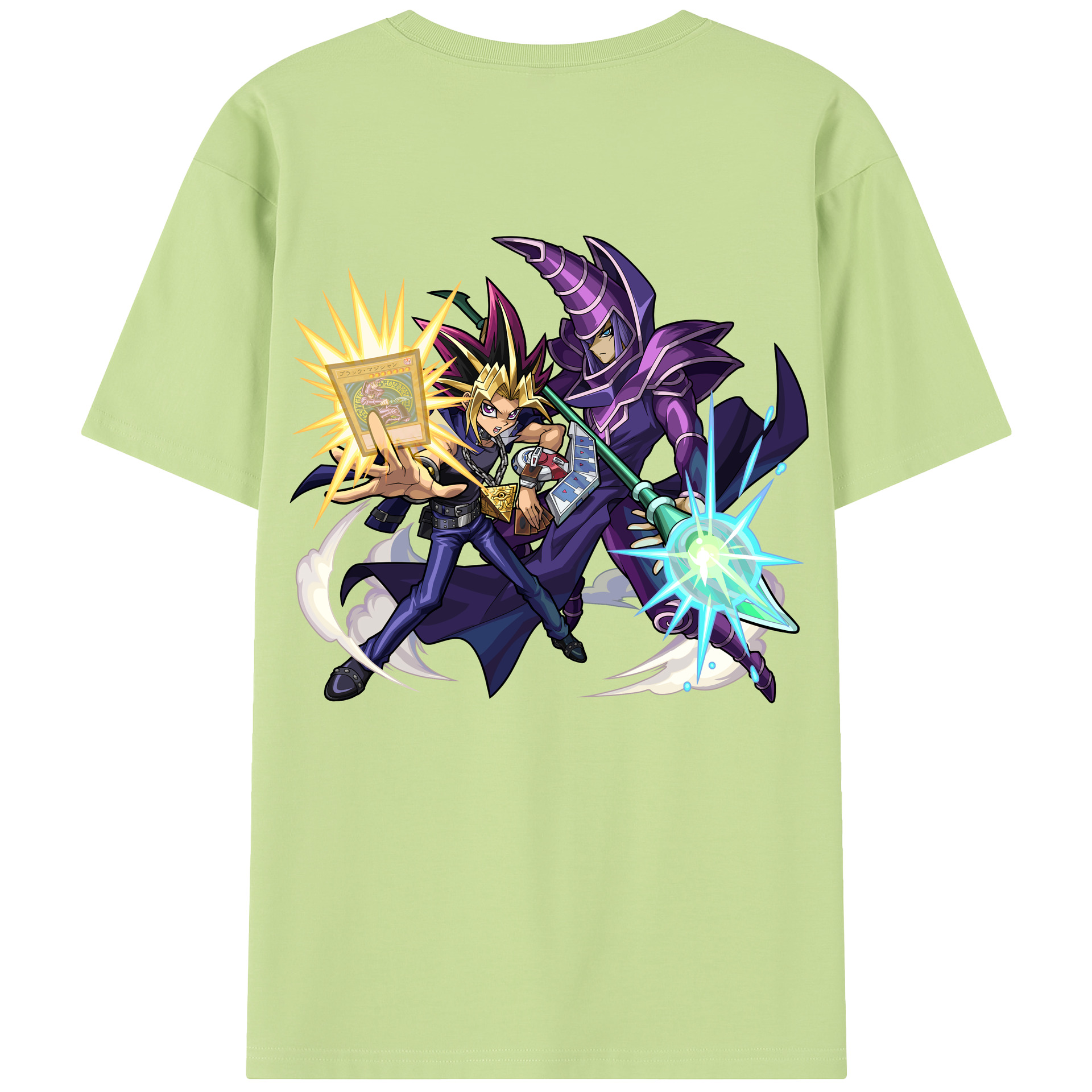 （画像用） 遊☆戯☆王 Yu-Gi-Oh! 綿100％半袖Tシャツ（背面プリント）